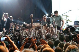 Iggy Pop, Monticello - 2010 Iggy Pop was passed around by the crowd at the festival after the encore.