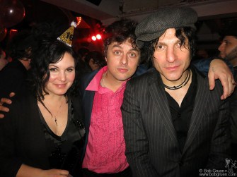 Dec 31 - NYC - Adrienne and Billie Joe Armstrong and Jesse Malin ring in the New Year at Berlin.