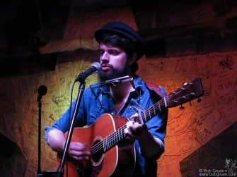 Feb 4 - NYC - Up and coming singer/songwriter Anthony D'Amato on stage at Hill Country BBQ.