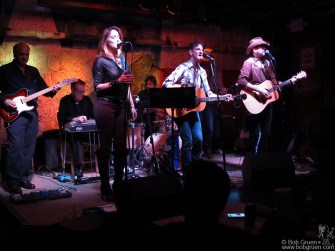 Feb 4 - NYC - Famed photographer Mark Seliger and his band Rusty Truck on stage at Hill Country BBQ.