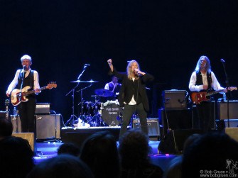 Nov 10 - NYC - Patti Smith Group performing a complete live version to celebrate the 40th anniversary of her album "Horses" on stage at the Beacon Theatre.