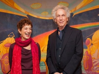 Nov 12 - NYC - Carol Klenfner and Bob Gruen talked about the Rolling Stones 'Exile' tour of 1972 at a party for the release of the Jose Cuervo Rolling Stones label tequila at Electric Ladyland Studio.