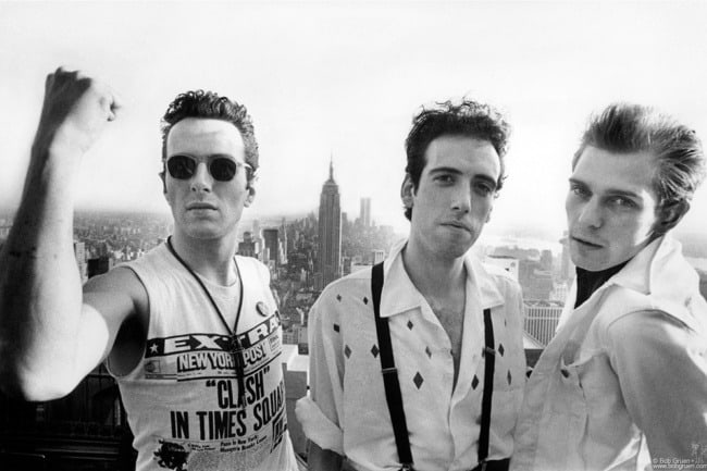 Joe Strummer, Mick Jones and Paul Simonon, NYC - 1981