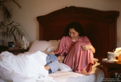 Yoko Ono and Sean Lennon, NYC - 1981