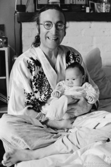 John Lennon and Sean Lennon, NYC - 1975