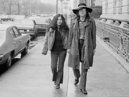 John Lennon and Yoko Ono, NYC - 1973