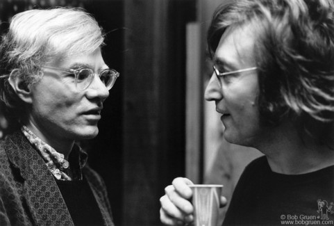 John Lennon and Andy Warhol, NYC - 1972