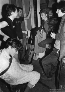 Devo and David Bowie, NYC - 1977