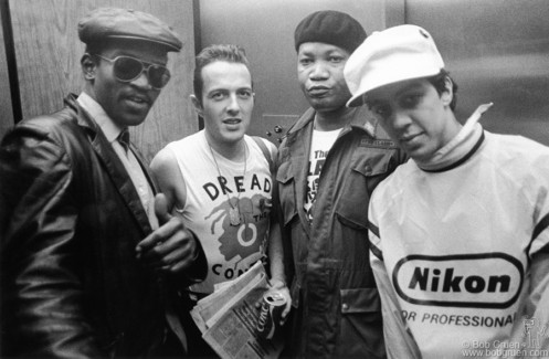 Joe Strummer, Fab Five Freddy, Raymond Jordan and Futura 2000, NJ - 1982