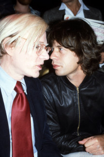 Andy Warhol and Mick Jagger, NYC - 1977