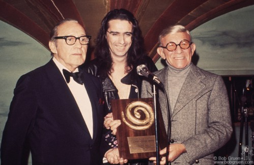 Jack Benny, Alice Cooper and George Burns, NYC - 1973