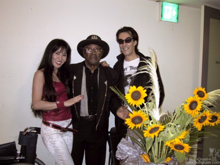 Sheena, Bo Diddley and Makoto Ayukawa, Tokyo - 2001