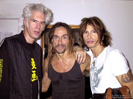 Jim Jarmusch, Iggy Pop and Steven Tyler, NYC - 2001