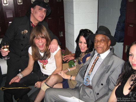 Syl Sylvain, David Johansen, Mara Hennesey and Hubert Sumlin, NYC - 2006