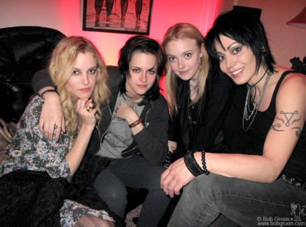 Riley Keough, Kristen Stewart, Dakota Fanning and Joan Jett, UT - 2010