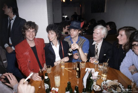 David Johansen, Susan Blonde, Bob Geldof and Andy Warhol, NYC - 1979