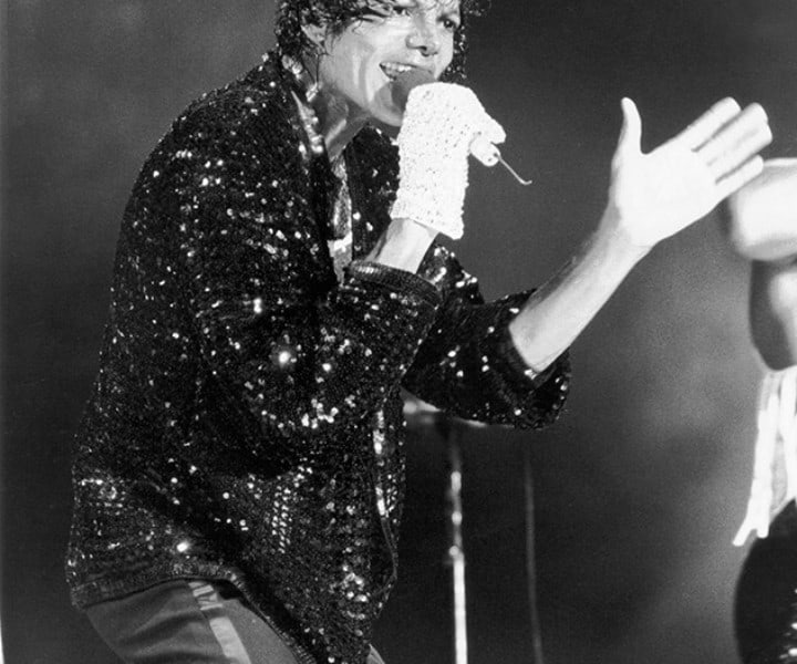 Michael Jackson, Giants Stadium, NJ. July 30, 1984. <P>Image #: R-154  © Bob Gruen