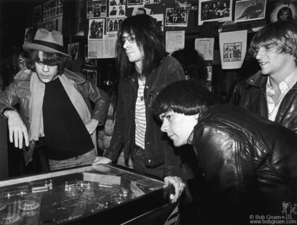 David Johansen, Lenny Kaye, Dee Dee Ramone and Andy Paley, NYC - 1977