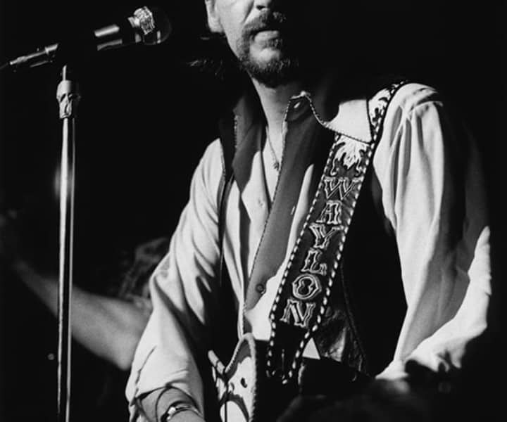 Waylon Jennings, Max's Kansas City, NYC. January, 18 1973. <P>Image #: R-364  © Bob Gruen 