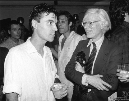 David Byrne and Andy Warhol, NYC - 1978