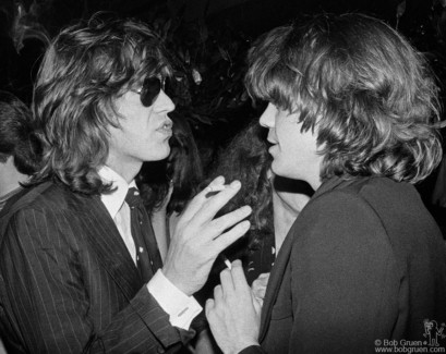 Mick Jagger and David Johansen, NYC - 1976