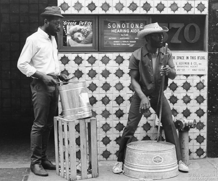 5th Avenue Street Band, NYC. June 29, 1971. <P>Image #: R-428  © Bob Gruen