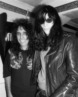 Alice Cooper and Joey Ramone, NYC - 1990