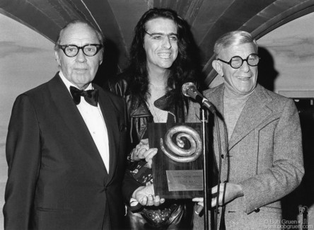 Jack Benny, Alice Cooper and George Burns, NYC - 1973