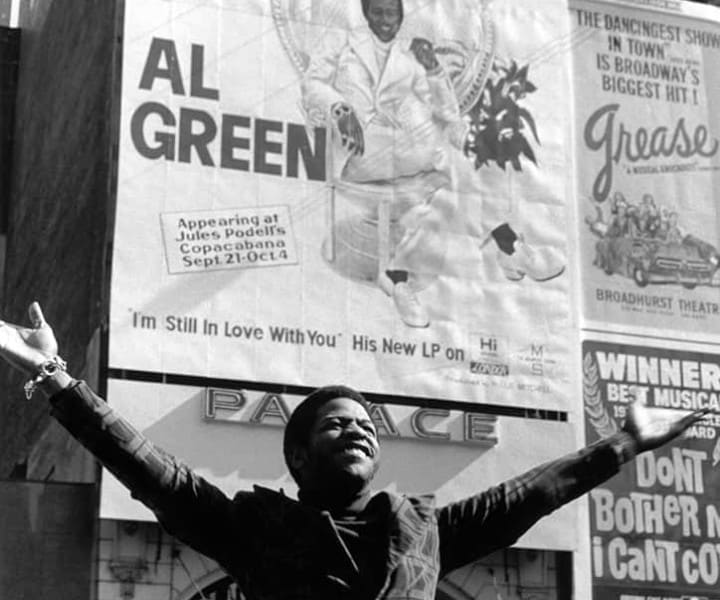 Al Green, Times Square, NYC. 1972. <P>Image #: R-445  © Bob Gruen