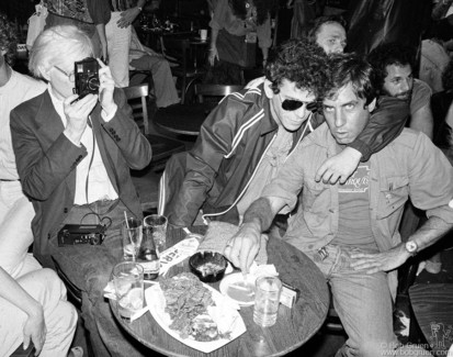 Andy Warhol, Lou Reed and Danny Fields, NYC - 1978