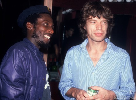 Jimmy Cliff and Mick Jagger, NYC - 1981