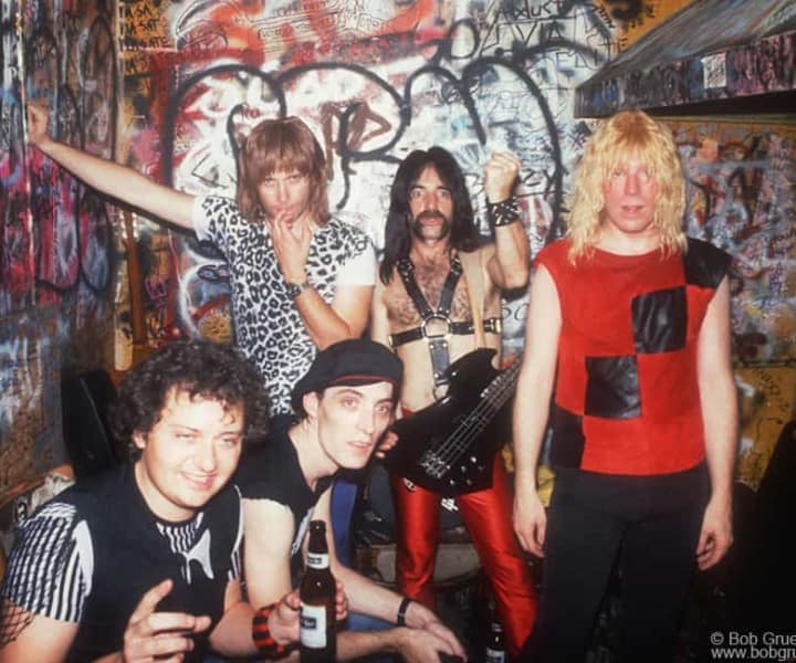 Spinal Tap, CBGB, NYC. May 6, 1984. <P>Image #: C-306 © Bob Gruen