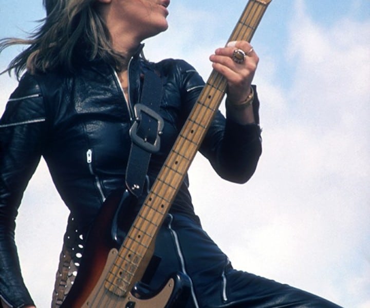 Suzi Quatro, Detroit. 1974. <P>Image #: C-309 © Bob Gruen