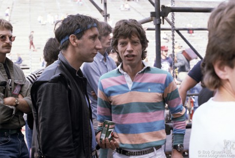 Pete Townshend and Mick Jagger, Philadelphia - 1982