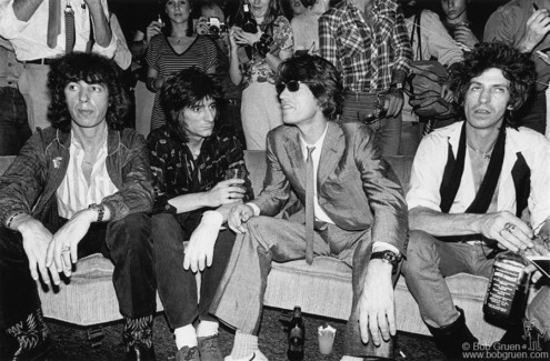 Bill Wyman, Ron Wood, Mick Jagger and Keith Richards, NYC - 1980