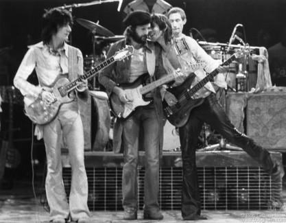 Ron Wood, Eric Clapton, Keith Richards and Charlie Watts, NYC - 1975