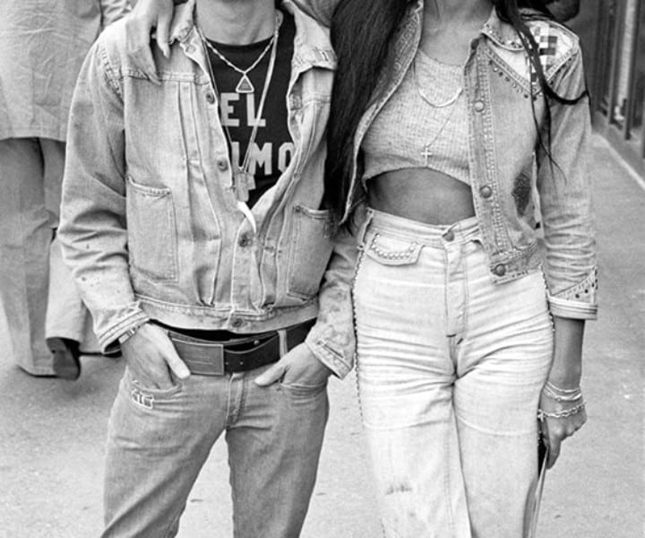 Sonny Bono and Cher, Lexington Avenue, NYC. May 5, 1973. <P>Image #: R-337 © Bob Gruen