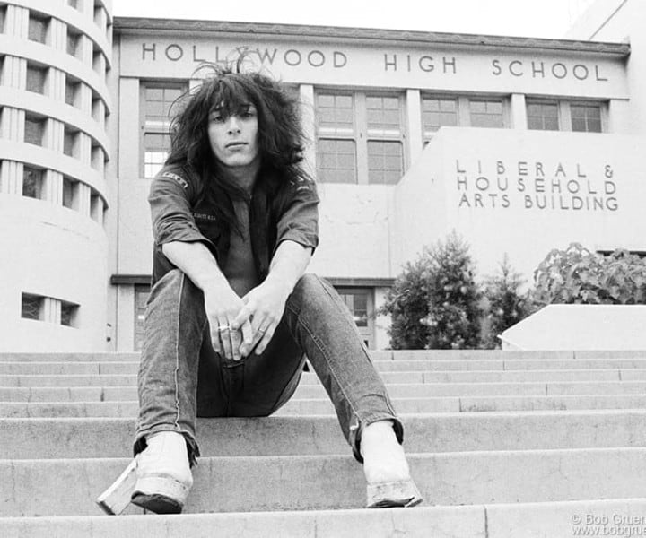 Johnny Thunders, Los Angeles, CA. September 1973. <P>Image #: R-359  © Bob Gruen