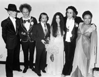 David Bowie, Art Garfunkel, Paul Simon, Yoko Ono, John Lennon and Roberta Flack, NYC - 1975