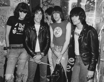 (L-R) Joey Ramone, Marky Ramone, Johnny Ramone and Dee Dee Ramone of ...