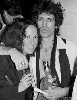 Lisa Robinson and Keith Richards, NYC - 1980