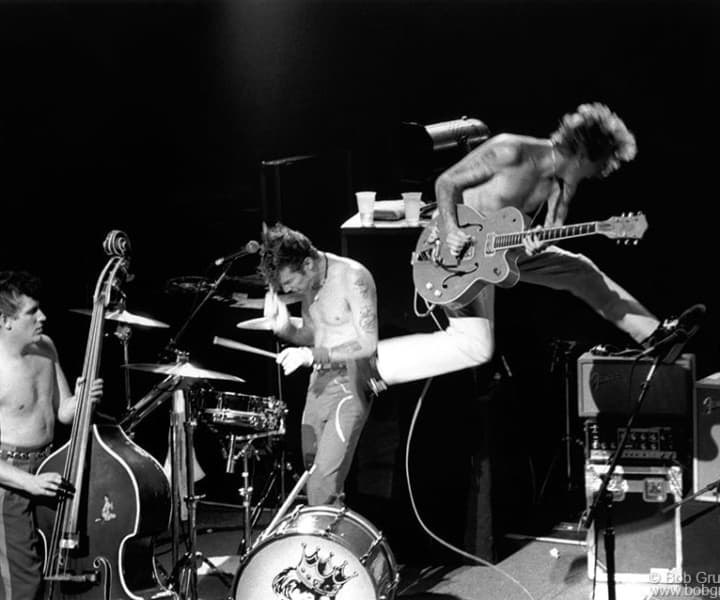 Stray Cats, Ritz, NYC. May 1989. <P>Image #: R-464 © Bob Gruen