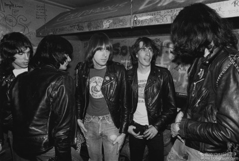 Ramones and Legs McNeil, NYC - 1979