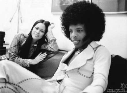 Kathleen Silva and Sly Stone, NYC - 1974