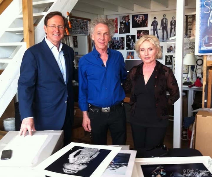 April 20 - NYC - Anthony Mason interviewed me and Debbie Harry in my studio for a CBS Sunday Morning TV show.