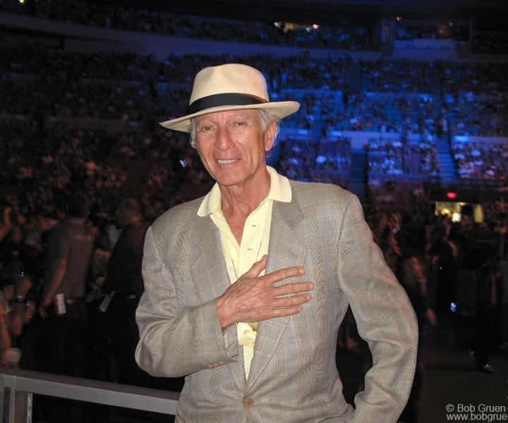 Ron Delsener, MSG, NYC. July 6, 2010. <P>Image #: C-286  © Bob Gruen