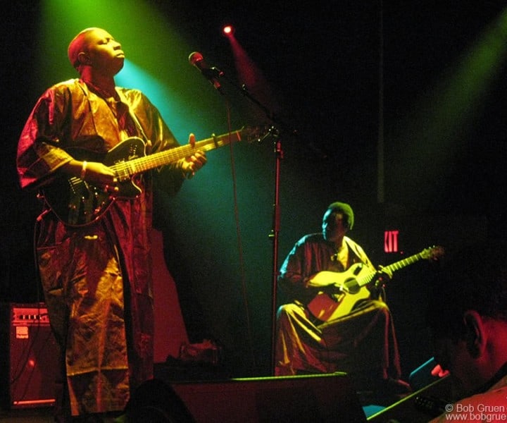 Vieux Farka Toure, The Highline Ballroom, NYC. August 1, 2007. <P>Image #: C-316 © Bob Gruen