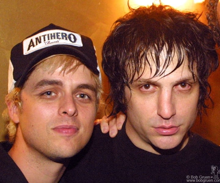 May 9 - NYC - Billie Joe of Greenday came to see Jesse Malin's show at the Bowery Ballroom and joined him for an encore.