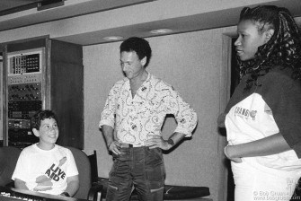 Kris Gruen, Bob Gruen & Wrecia Ford, NYC - 1985