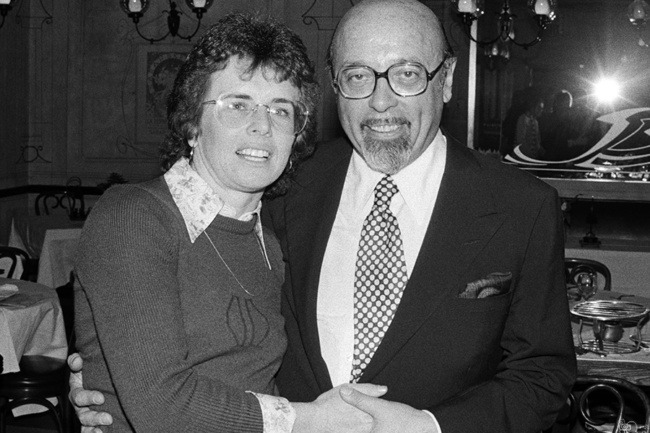 Billie Jean King and Ahmet Ertegun, NYC - 1976